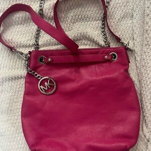Michael Kors Pink Leather Shoulder Bag